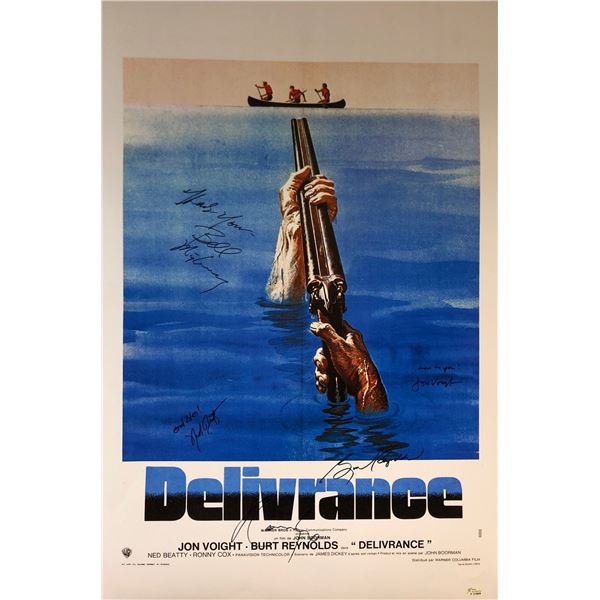 Burt Reynolds Autograph Signed Deliverance Poster