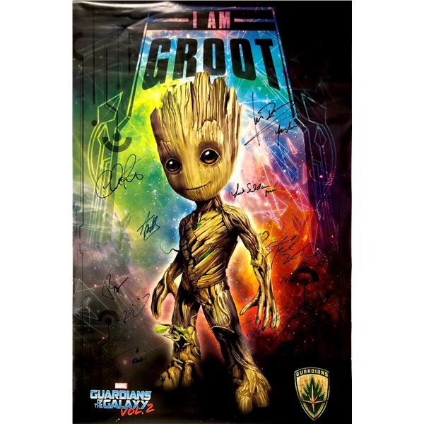 Autograph Signed Guardians of the Galaxy 2 Poster OFFICAL