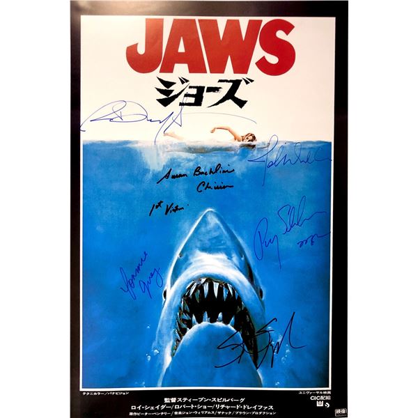 Autograph Signed Jaws Poster