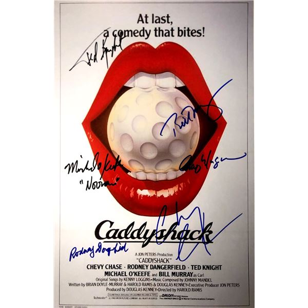 Autograph Signed Caddyshack Poster