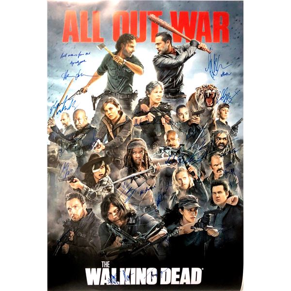 Autograph Signed Walking Dead 8 Poster