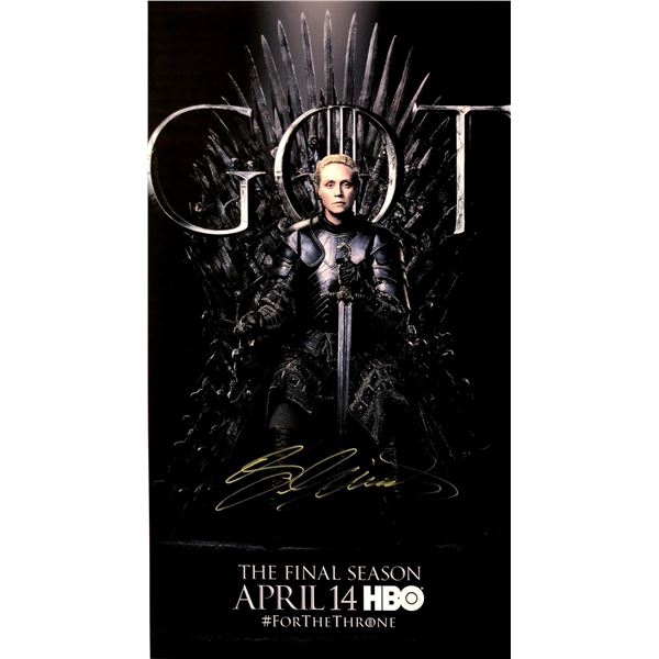Autograph Signed Gwendoline Christie Game of Thrones Poster