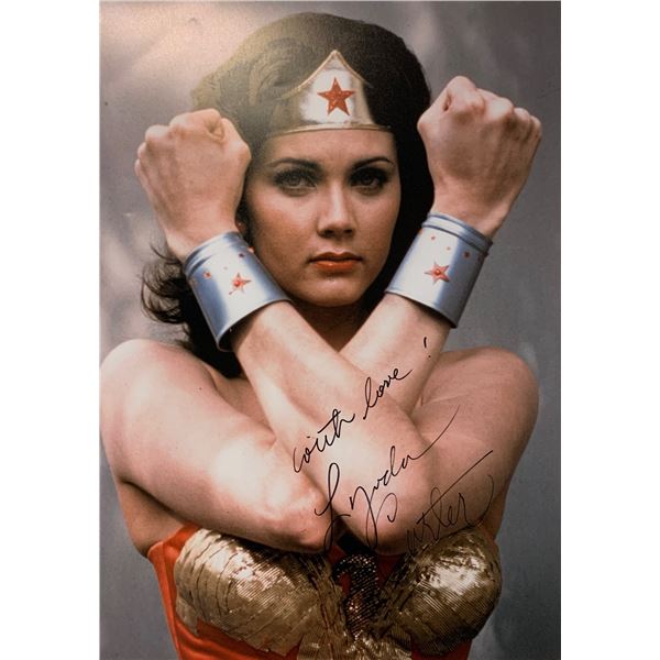 Lynda Carter Autograph Signed Wonder Woman Poster