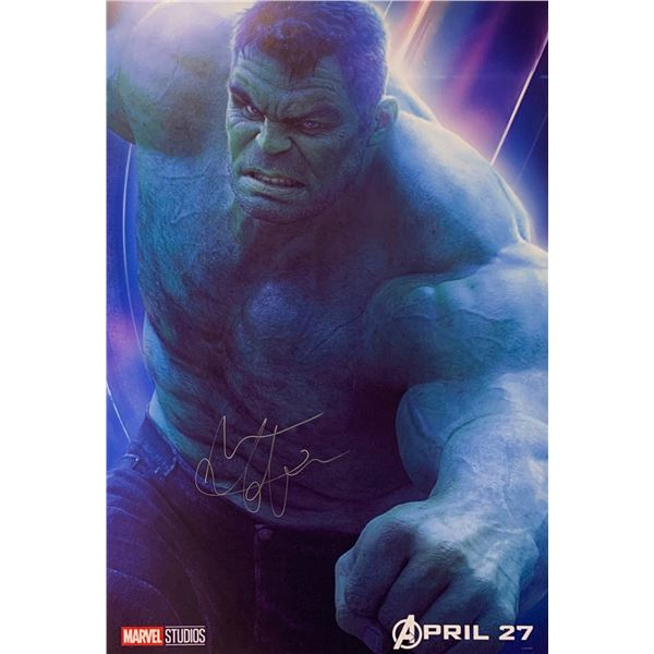 Mark Ruffalo Autograph Signed Avengers Poster