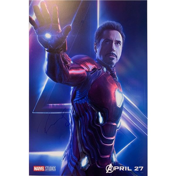 Robert Downey Jr. Autograph Signed Avengers Poster