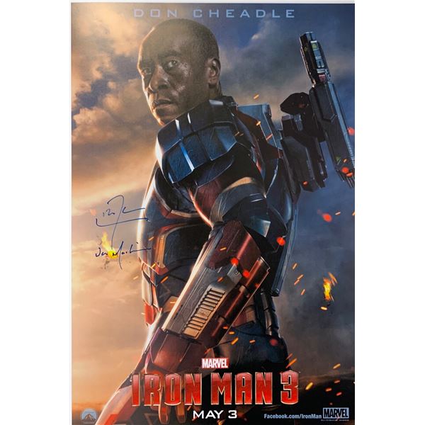 Don Cheadle Autograph Signed Avengers Poster