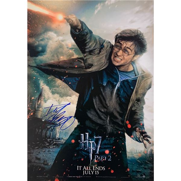 Daniel Radcliffe Autograph Signed Harry Potter Poster