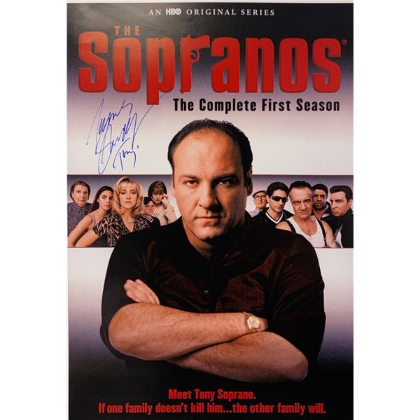 James Gandolfini Autograph Signed Sopranos Poster