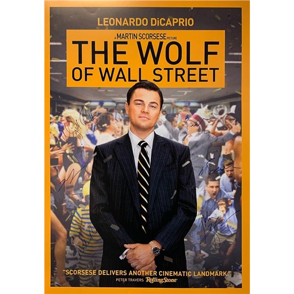 Leonardo DiCarpio Autograph Signed Walf of Wall Street Poster