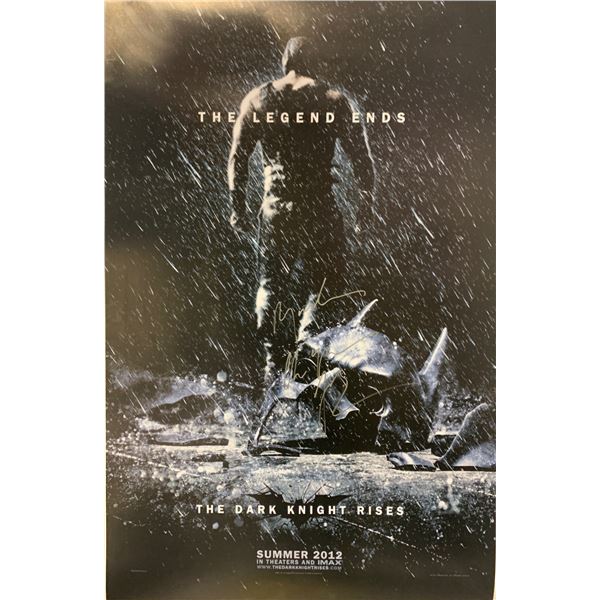 Christian Bale Autograph Signed Dark Knight Rises Poster