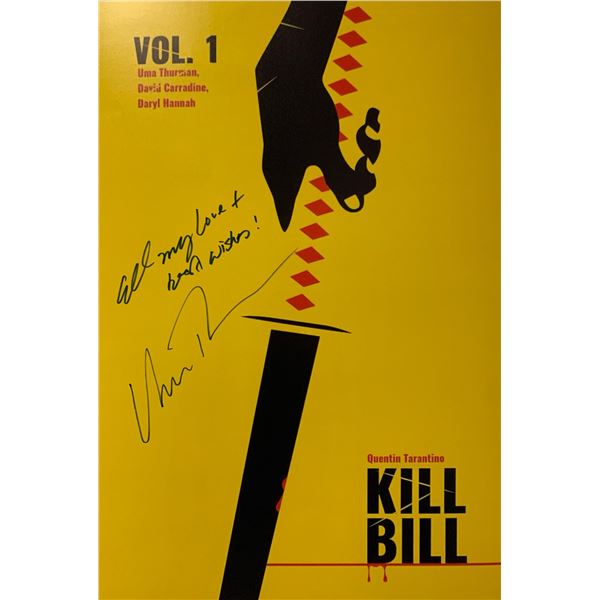 Autograph Signed Kill Bill Poster