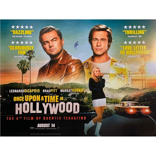 Autograph Signed Once Upon a Time in Hollywood Poster