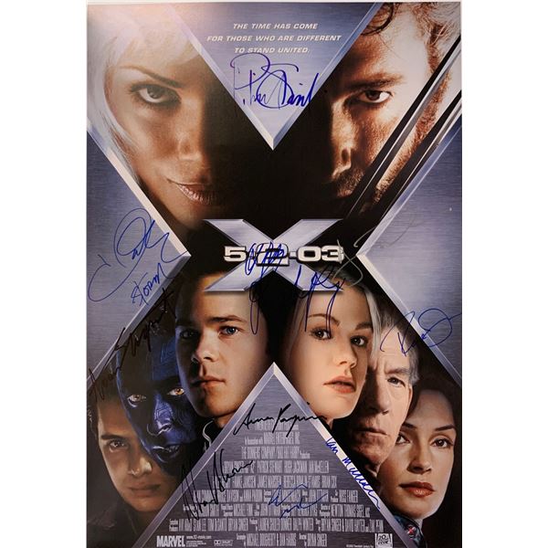 Autograph Signed X-Men 2 Poster