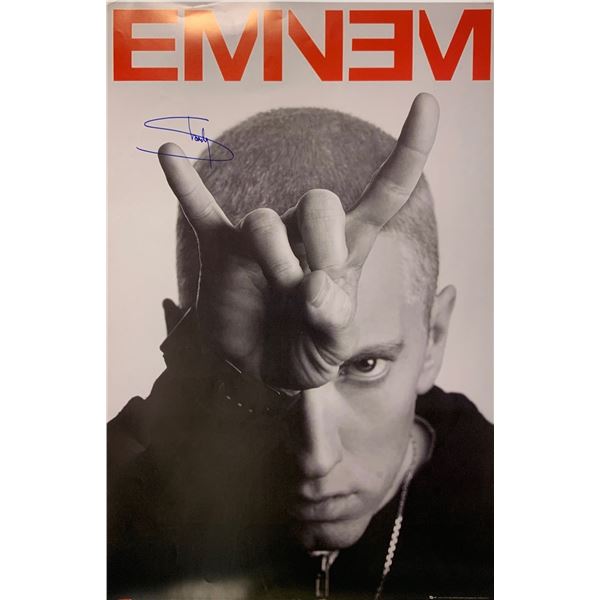 Autograph Signed Eminem Poster