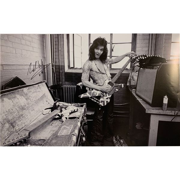 Autograph Signed Eddie Van Halen Poster