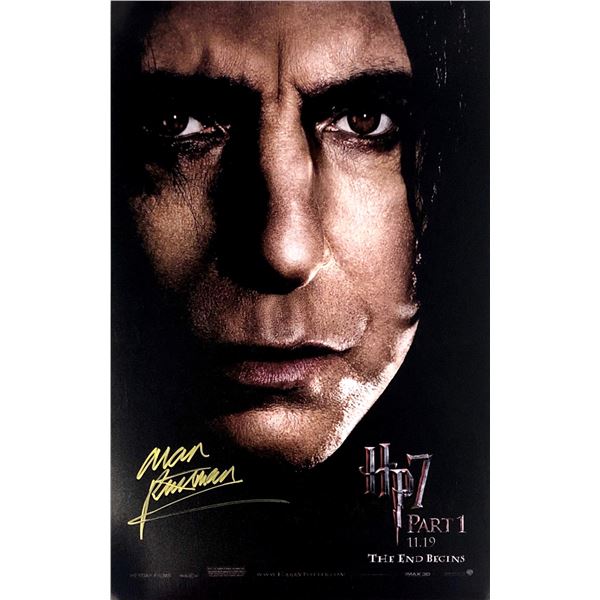 Harry Potter Alan Rickman Autograph Signed Poster