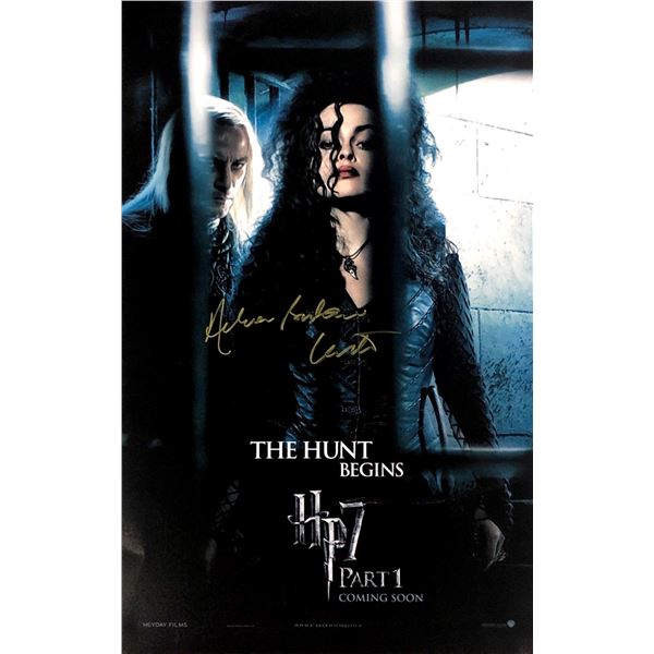 Harry Potter Helena Bonham Carter Autograph Signed Poster