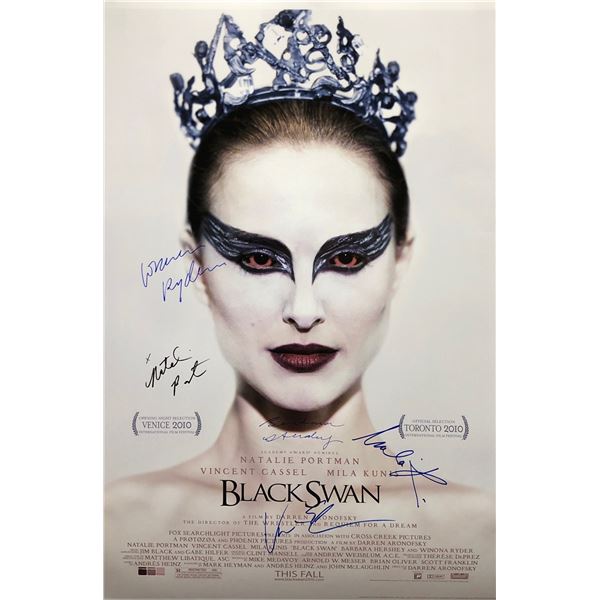 Signed Black Swan Poster Natalie Portman Mila Kunis