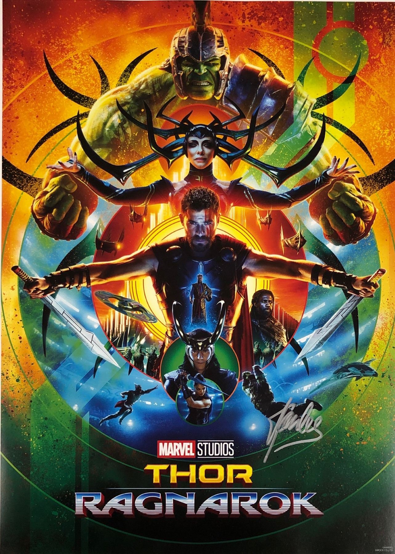 Stan Lee Ragnarok Thor Ragnarok Mini Poster Stan Lee Autographed