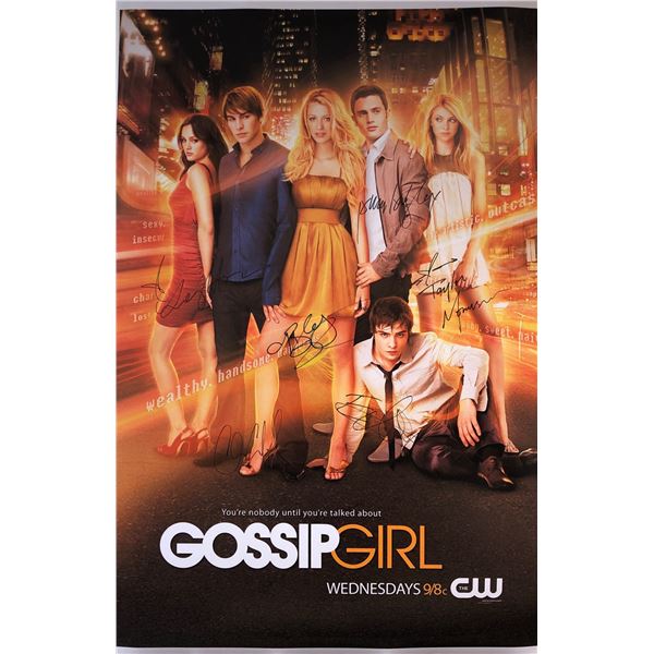 Gossip Girl Poster Signed Blake Lively
