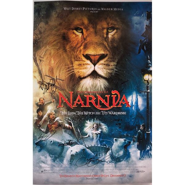 Narnia Poster Signed Tilda Swinton Liam Nesson