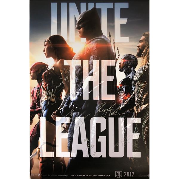 Ben Affleck Autograph Signed Justice League Poster