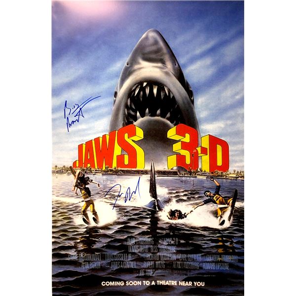 Autograph Signed Jaws 3D Poster