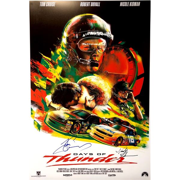Autograph Signed Days of Thunder Poster
