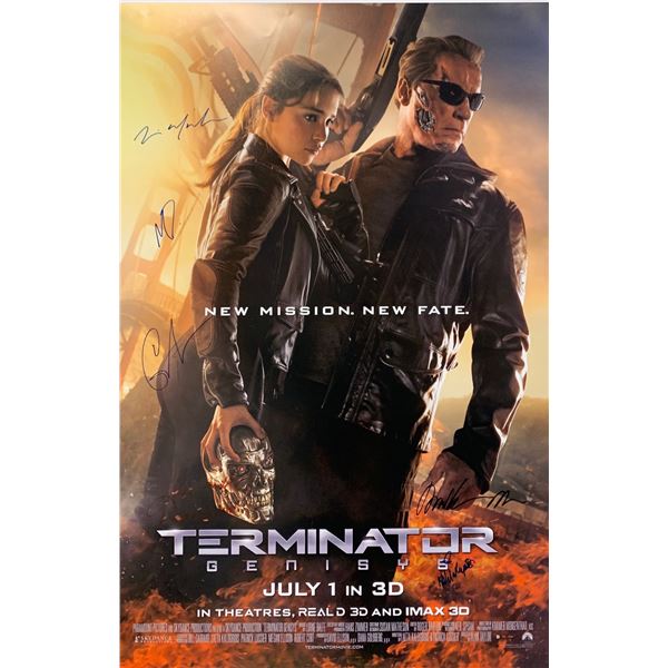 Arnold Schwarzenegger Autograph Signed Terminator Poster