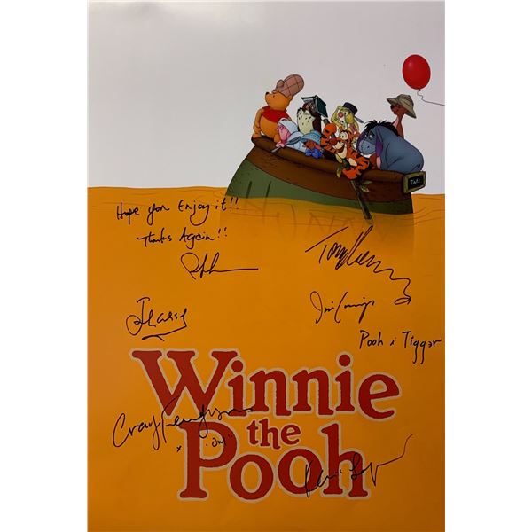 Autograph Signed Winnie the Pooh Poster