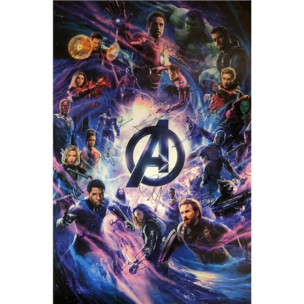 Avengers Chris Evans Signed Poster