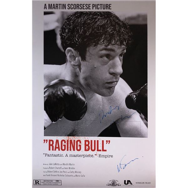 Raging Bull Martin Scorsese Signed Poster