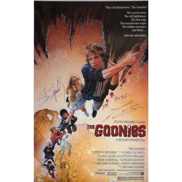 Goonies Steven Spielberg Signed Poster