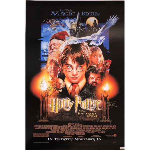 Harry Potter Philosopher Stone Signed Poster