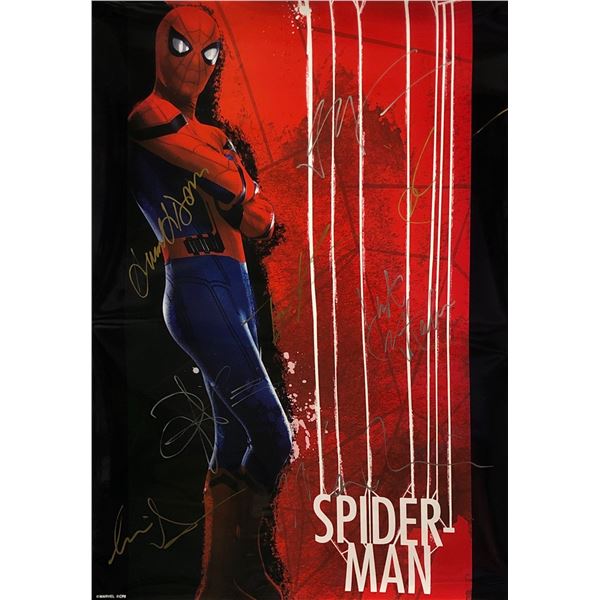 Signed Spiderman Tom Holland Poster