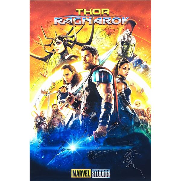 Signed Thor Ragnarok Poster