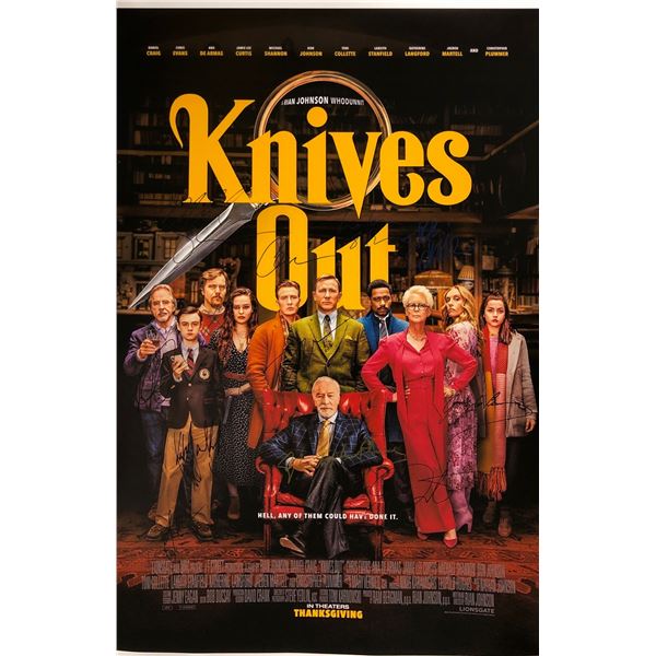 Signed Knives Out Daniel Craig Poster