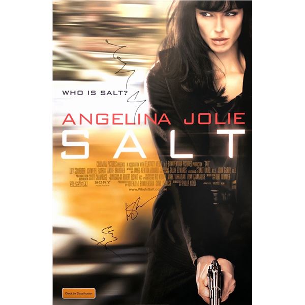 Salt Angelina Jolie Poster Autographed Signed