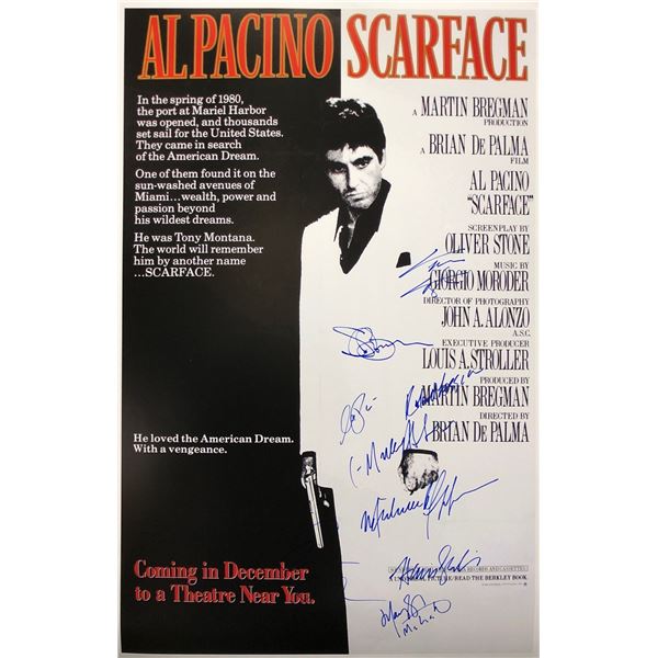 Scarface Poster Al Pacino Michelle Pfeiffer Autographed Signed