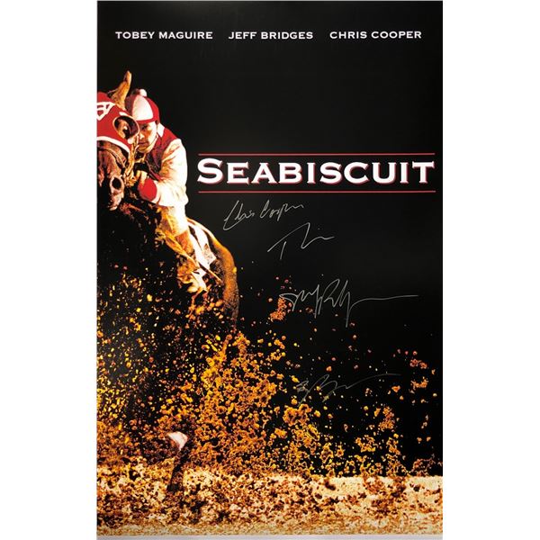 Seabiscuit Poster Tobey Maguire Autographed Signed