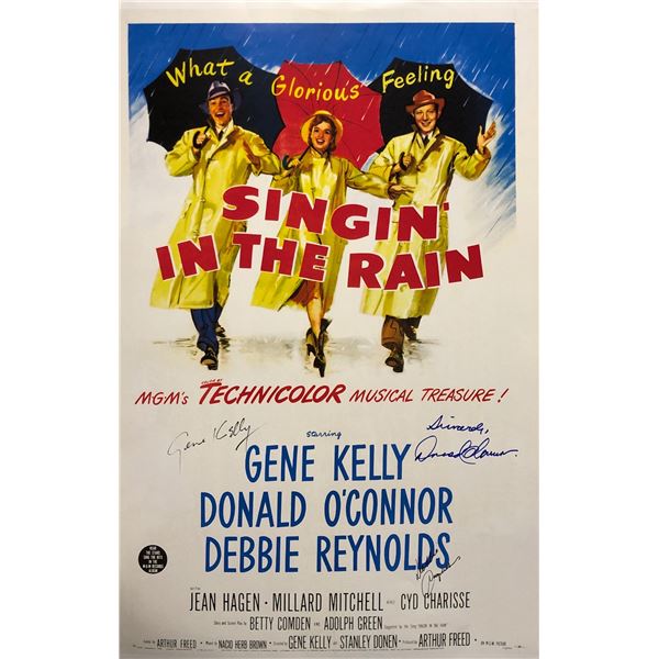 Singing in the Rain Poster Gene Kelly Autographed Signed