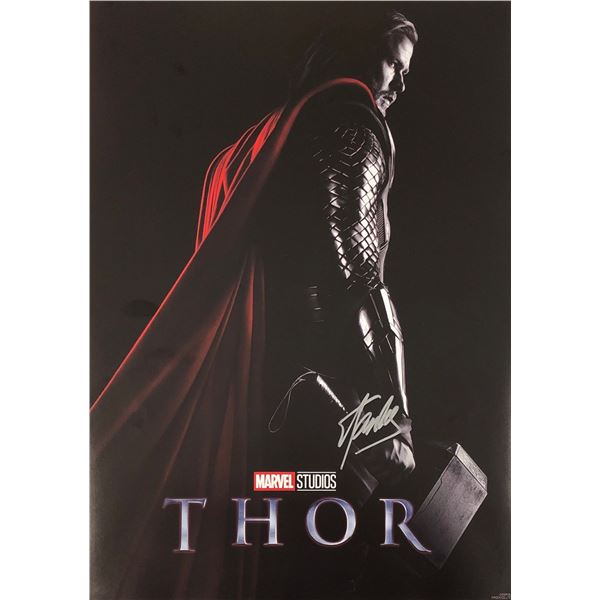 Marvel Thor Mini Poster Stan Lee Signed