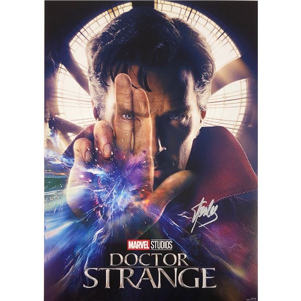 Marvel Dr Strange Mini Poster Stan Lee Signed