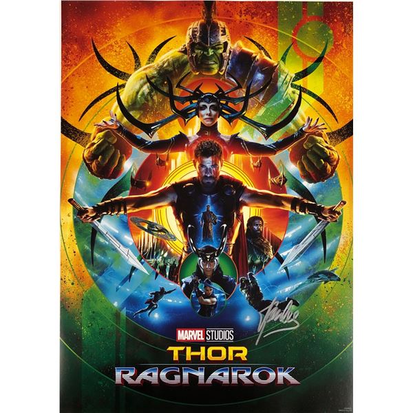 Thor Ragnarok Mini Poster Stan Lee Autographed