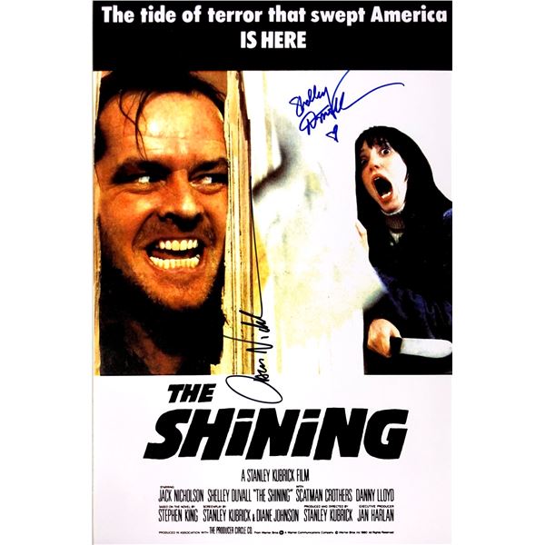 Jack Nicholson Shelly Duvall Autograph Signed Shining Poster