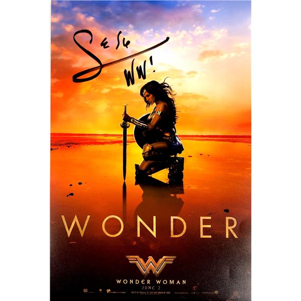 Gal Gadot Autograph Signed Wonder Woman Poster