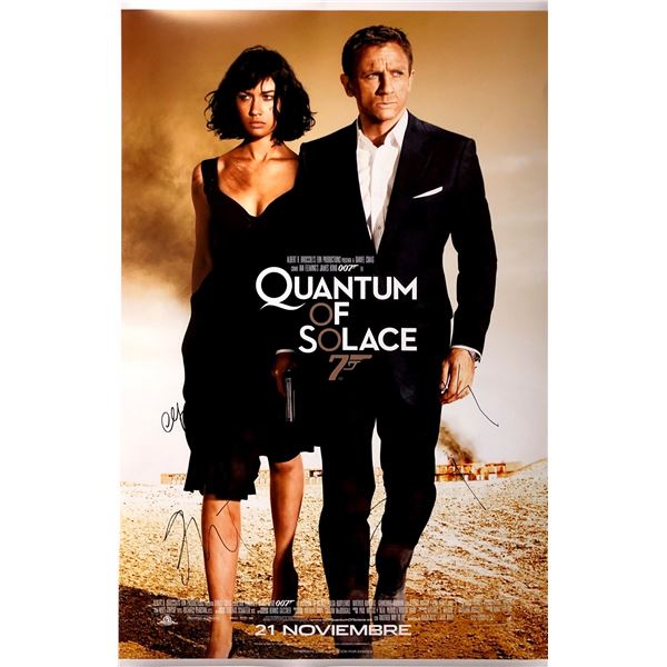 Daniel Craig Autograph Signed James Bond 007 Quantum of Solace Poster