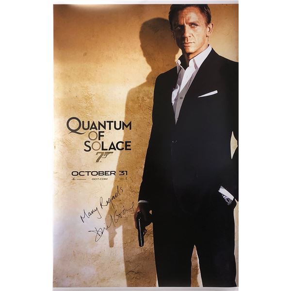 Daniel Craig Autograph Signed James Bond 007 Quantum of Solace Poster