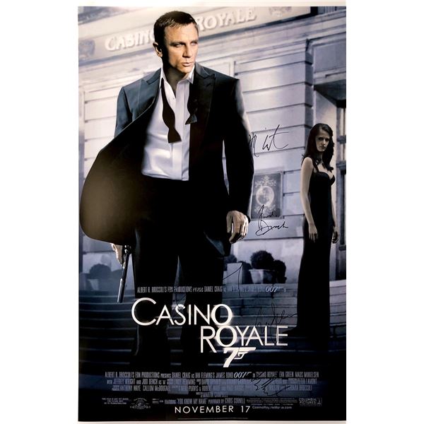 Daniel Craig Autograph Signed James Bond 007 Casino Royale Poster