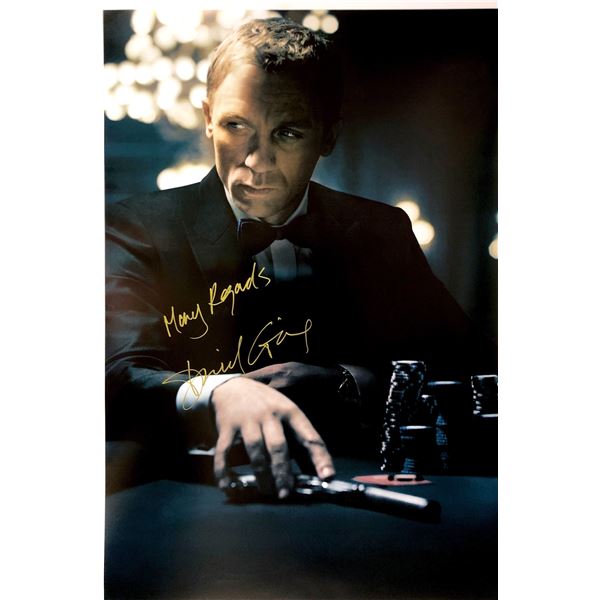 Daniel Craig Autograph Signed James Bond 007 Casino Royale Poster